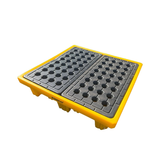Drum Spill Pallet - 4 Drum Capacity - Polyethylene - 135 x 135 x 30 cm - SPP104