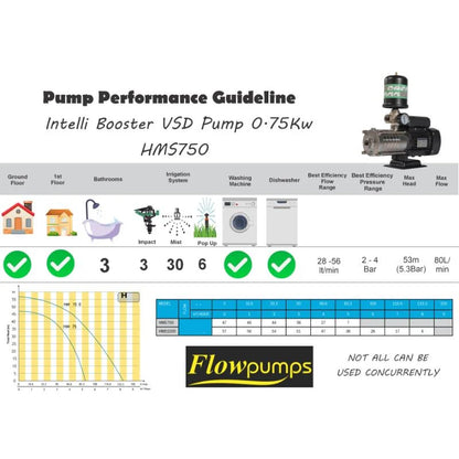 Flowpump 0.75 kw Intelli VSD Booster pump