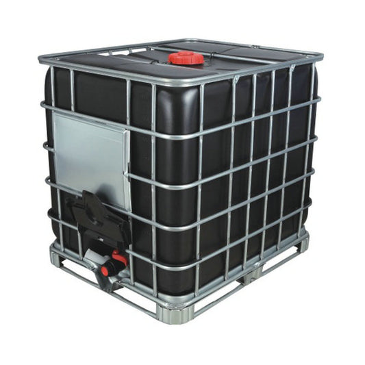 Fairly Used 1000 Litre Black IBC Tanks UV Protected on Steel Pallets
