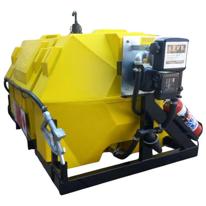 1000l Diesel bowser 72lpm-220v-horizontal unit