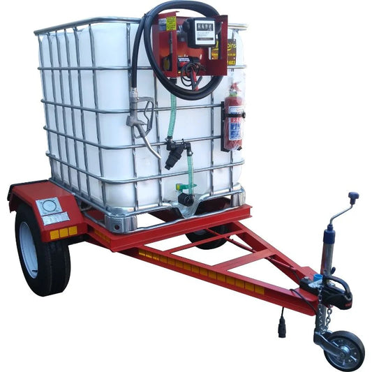 1000l Diesel trailer 40lpm-12v-exec Flowbin unbraked