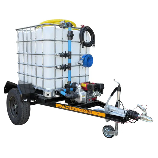1000l Water Bowser trailer 2.8bar-exec Flowbin