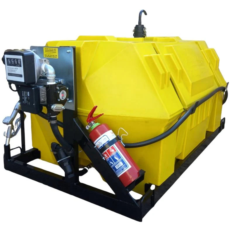 1000l Diesel bowser 72lpm-220v-horizontal unit