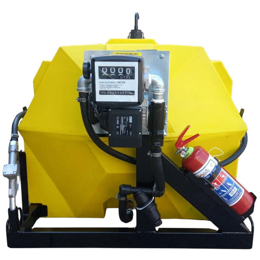 1000l Diesel bowser 72lpm-220v-horizontal unit