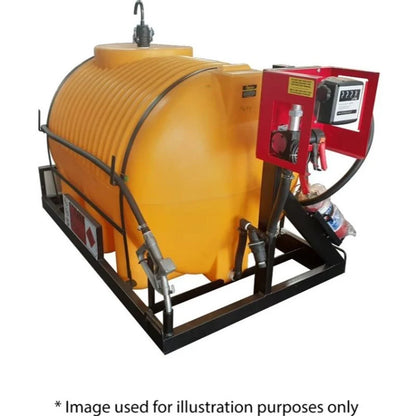1000l Diesel bowser 85lpm-12v-piusi horizontal unit