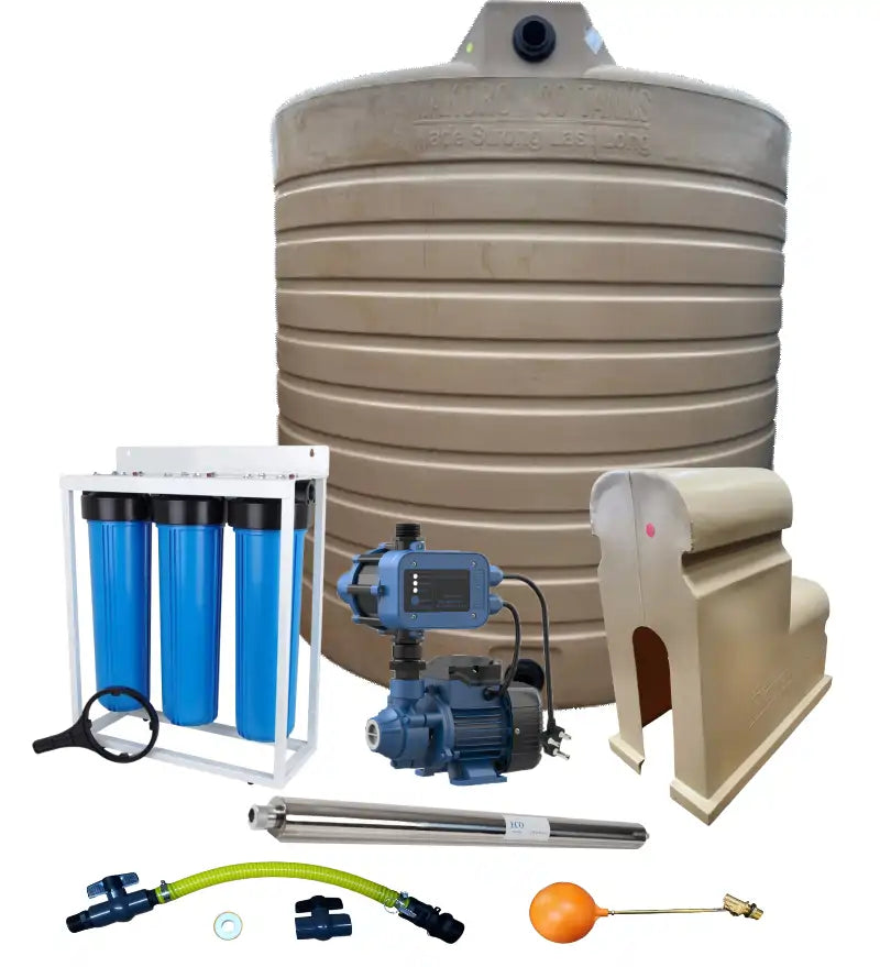 15 000l Water tank &amp; 0.37kw Econo Peripheral Water Pump