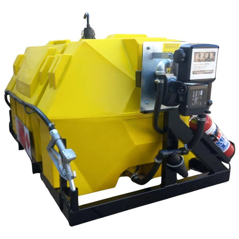 1500l Diesel bowser 72lpm-220v horizontal unit