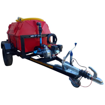 1500l Fire fighter trailer 2.8bar-1-outlet braked unit