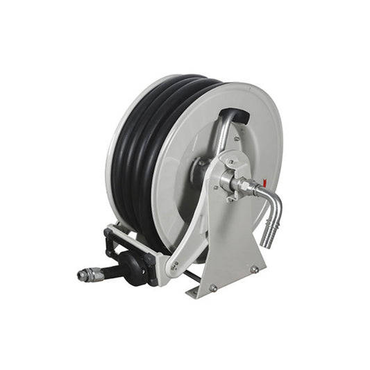 1″ Retractable Steel Fuel & Oil Hose Reel – 15 Metre
