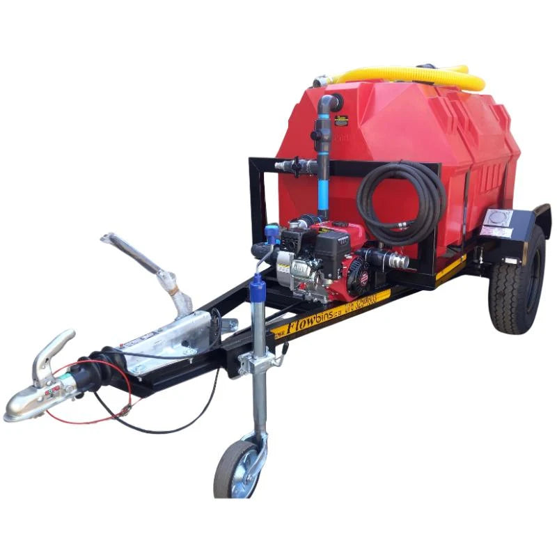 1500l Fire fighter trailer 2.8bar-1-outlet braked unit
