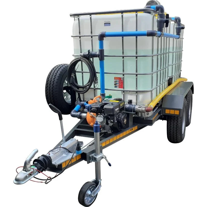 2000l Fire fighter trailer 7bar-1-outlet braked unit
