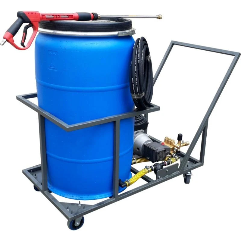 210lt High Pressure Washer Trolley 2.2kw-220v-100bar