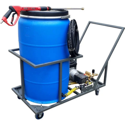 210lt High Pressure Washer Trolley 2.2kw-220v-100bar