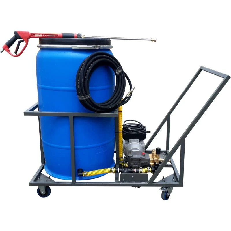 210lt High Pressure Washer Trolley 2.2kw-220v-100bar