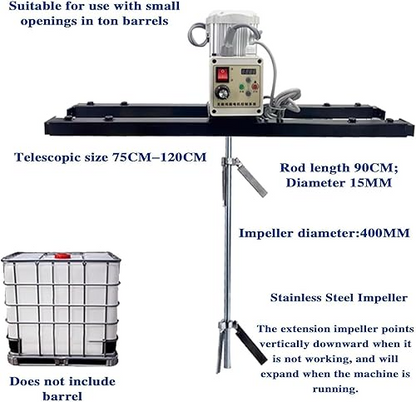 220v Powerful IBC Tank Electric Mixer or Agitator with Variable Speed