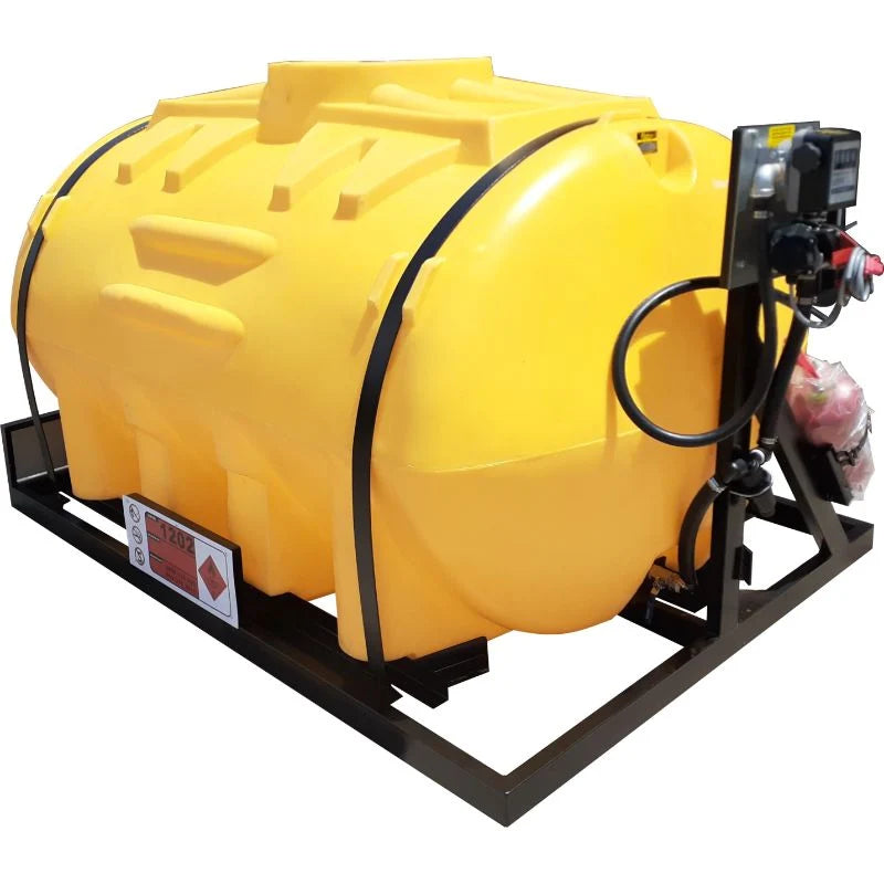 2500l Diesel bowser 50lpm-12v horizontal unit