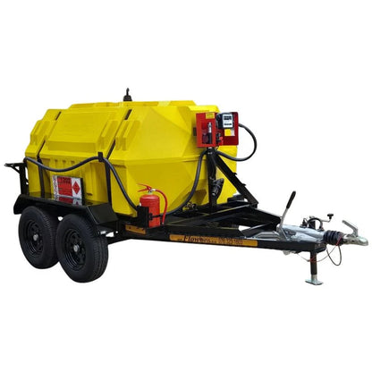 2000l Diesel trailer 40lpm-12v-exec horizontal braked