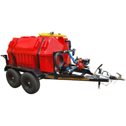 2500l Fire fighter trailer 9.5bar-3-outlet braked unit