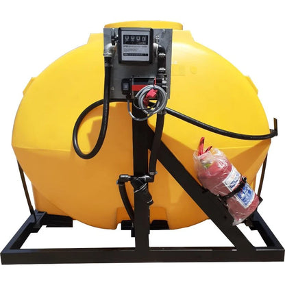 2500l Diesel bowser 50lpm-12v horizontal unit
