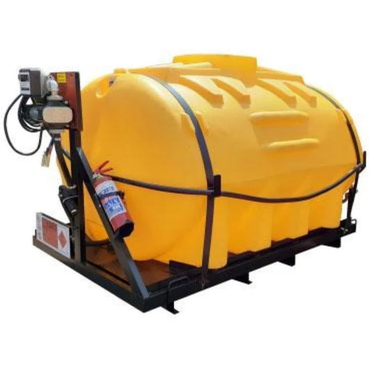 2500l Diesel bowser 85lpm-12v horizontal unit
