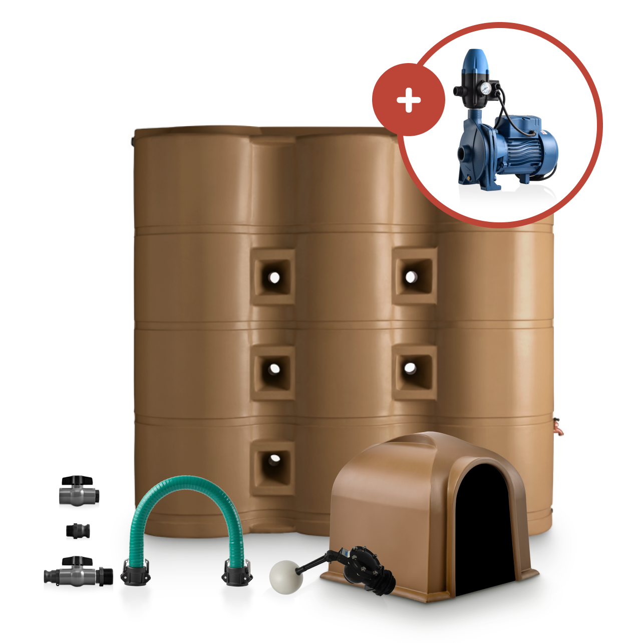 3000L Slim Tank and 0.75kW Pump Combo