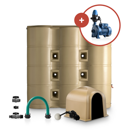 3000L Slim Tank and 0.75kW Pump Combo
