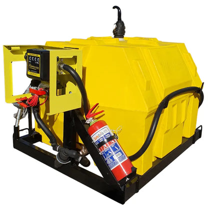 500l Diesel bowser 40lpm-12v-exec horizontal unit