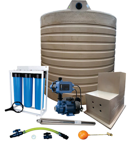 5000l Water tank Combo & 0.37kw Econo Peripheral Water Pump