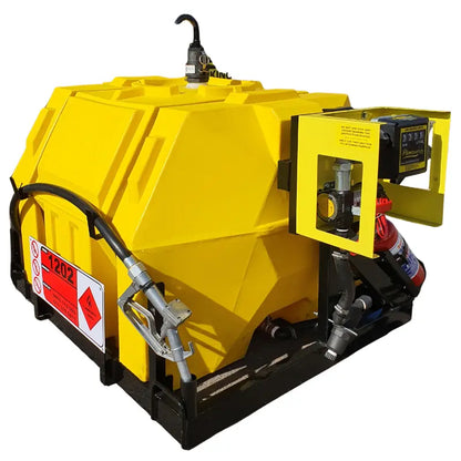 500l Diesel bowser 40lpm-12v-exec horizontal unit