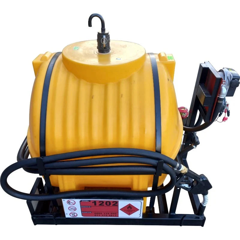 650l Diesel bowser 50lpm-12v horizontal unit