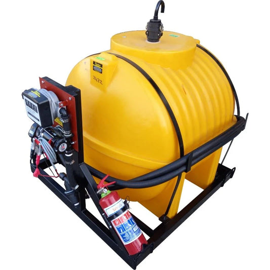 650l Diesel bowser 50lpm-12v horizontal unit
