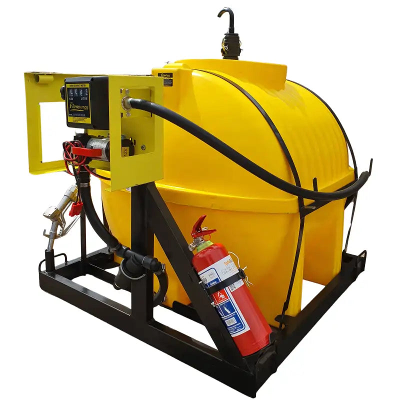 650l Diesel bowser 40lpm-12v-exec horizontal unit