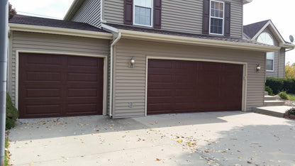 Double Glosteel Garage Door Brown Steel