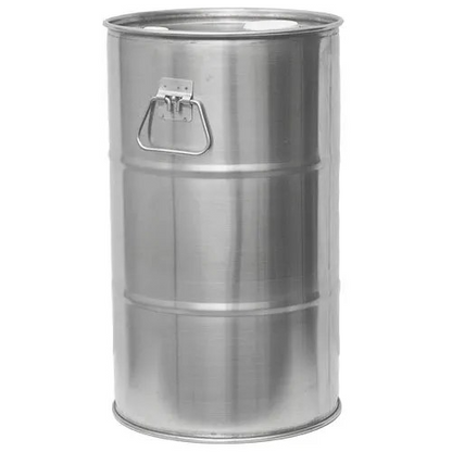 New 30 Litre Close Top Stainless Steel Drum