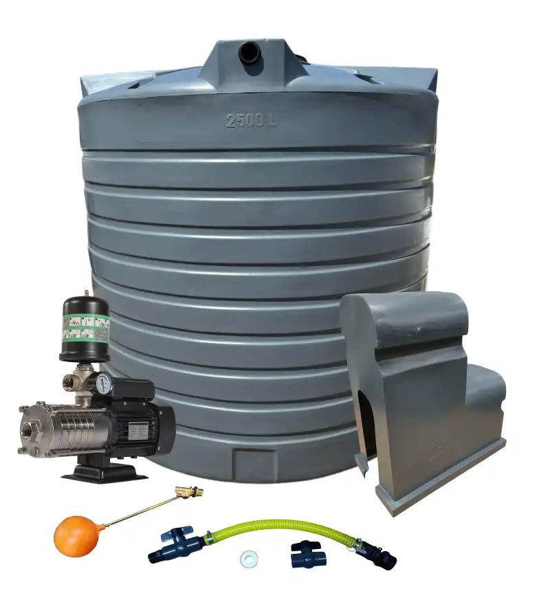 Water Tank Combo Executive – 10,000L Water Tank & 0.75kW Intelli VSD Booster Pump