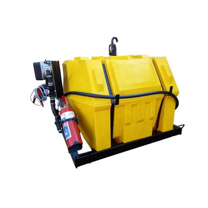 500l Diesel bowser 50lpm-12v horizontal unit