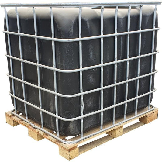 Used 1000l Flowbin™ tank (C120W) Chemical grade wood pallet