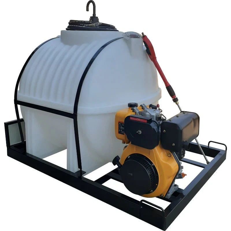 650l Mobile High Pressure Washer 10hp-diesel-241bar