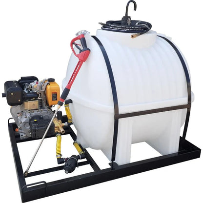 650l Mobile High Pressure Washer 10hp-diesel-241bar
