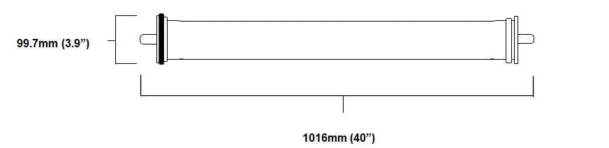 Inside-Out Aquacell 4040-PVC-100KH UF Membrane